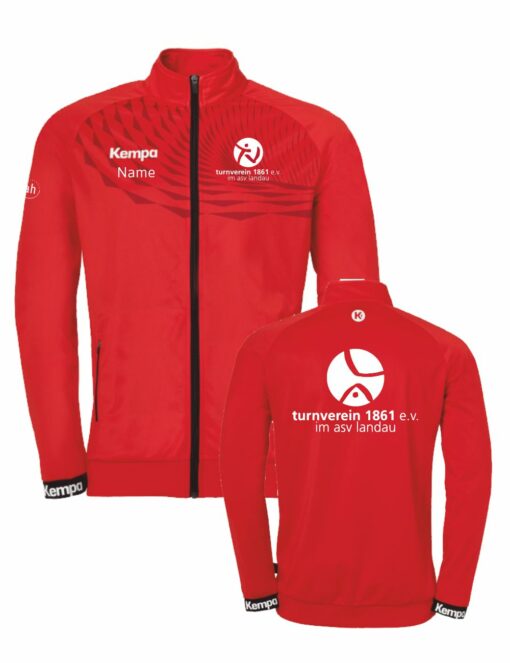 Turnverein ASV Landau – Kollektion 2024/25 – Trainingsjacke – Kempa Wave 26 – rot – Kids – Bild 3