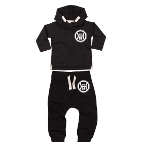 Baby Baumwoll-Anzug - Logo - 1.FC 08 Hassloch - black