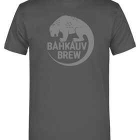 Bahkauv Brew - T-Shirt - Logo - asphalt