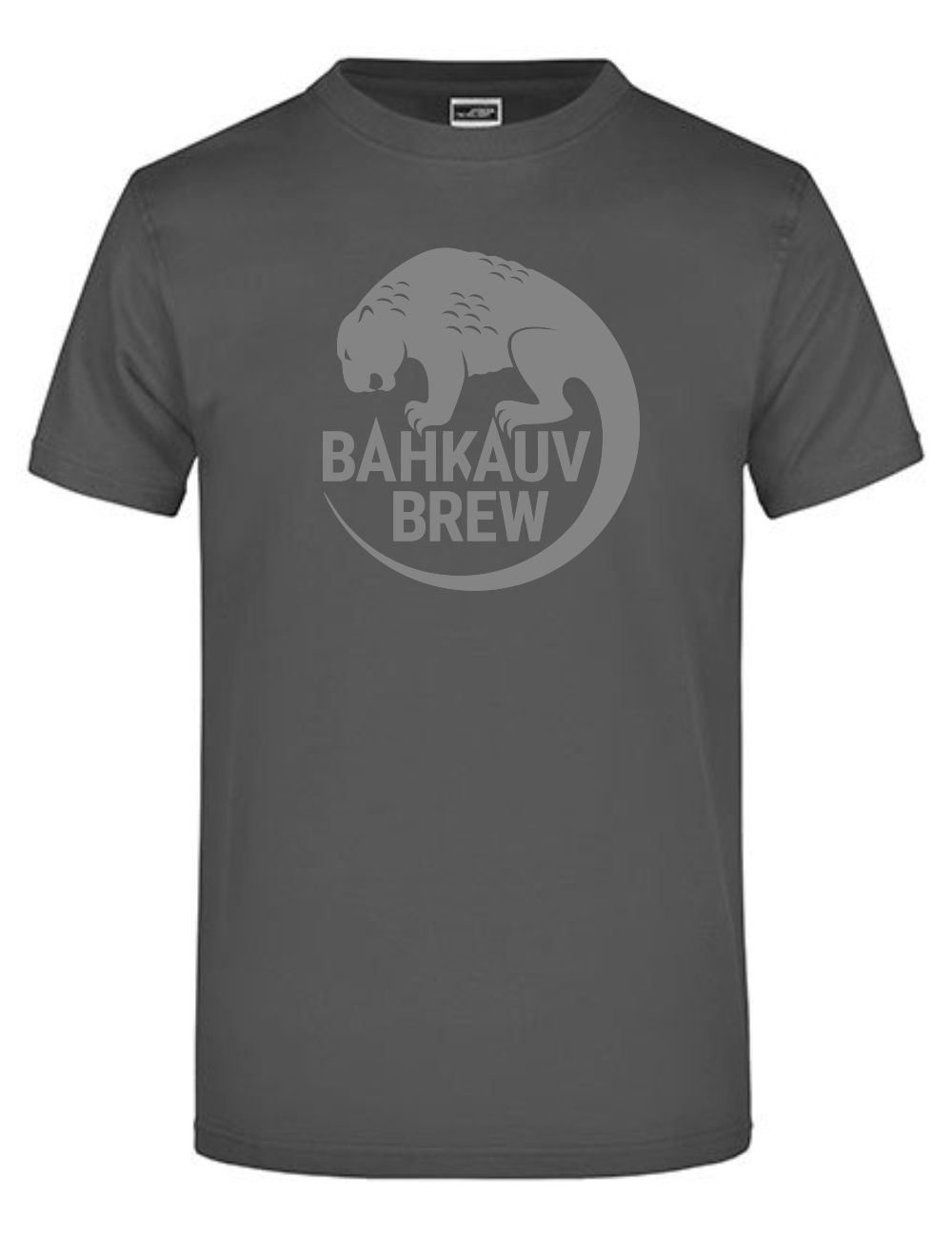 bahkauv-brew_t-shirt_logo_asphalt Bahkauv Brew - T-Shirt - Logo - asphalt – Bild 1