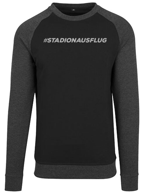 by076_raglan_stadionausflug-510x663 Sweatshirt - Stadionausflug - Hashtag – Bild 1