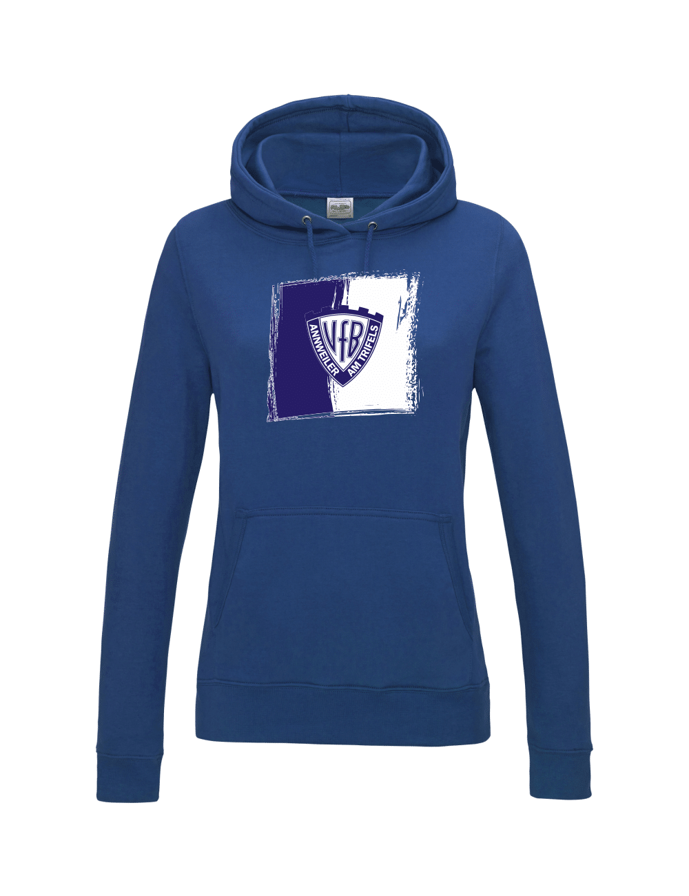 damen-hoodie_vfb-annweiler_coloured_royal_front Girlie Hoodie - Coloured - VfB Annweiler – Bild 1