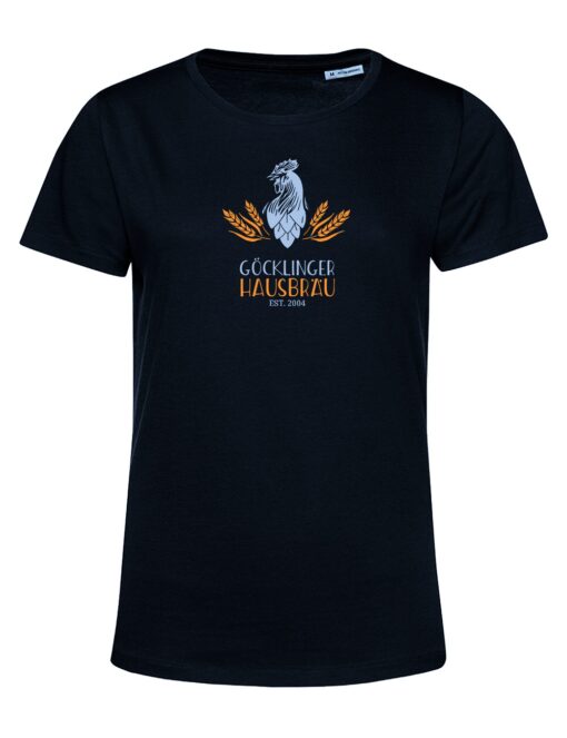 e150_organic_women_black-510x663 Girlie Organic T-Shirt – Göcklinger Hausbräu - Logo – Bild 1