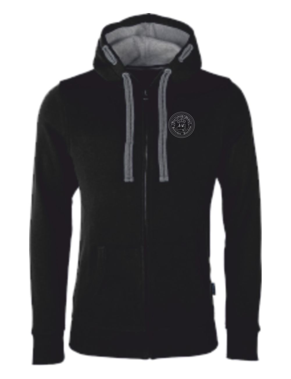 hooded-jacket_baschone_verein_black Hooded-Sweatjacke - Basic - Goisemer Baschone – Bild 1