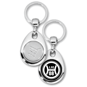 Schlüsselanhänger - Einkaufswagen - 1.FC 08 Hassloch