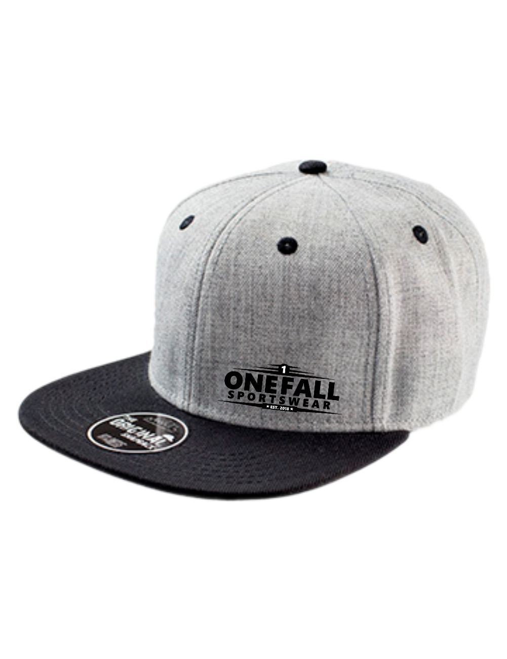 onefall_snapback_two-tone_black-grey Snapback-Cap - Two-Tone - Onefall Sportswear – Bild 1