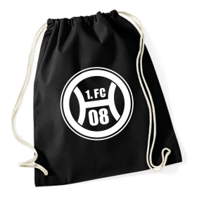 Baumwoll-Turnbeutel - Verein - 1.FC 08 Hassloch - black