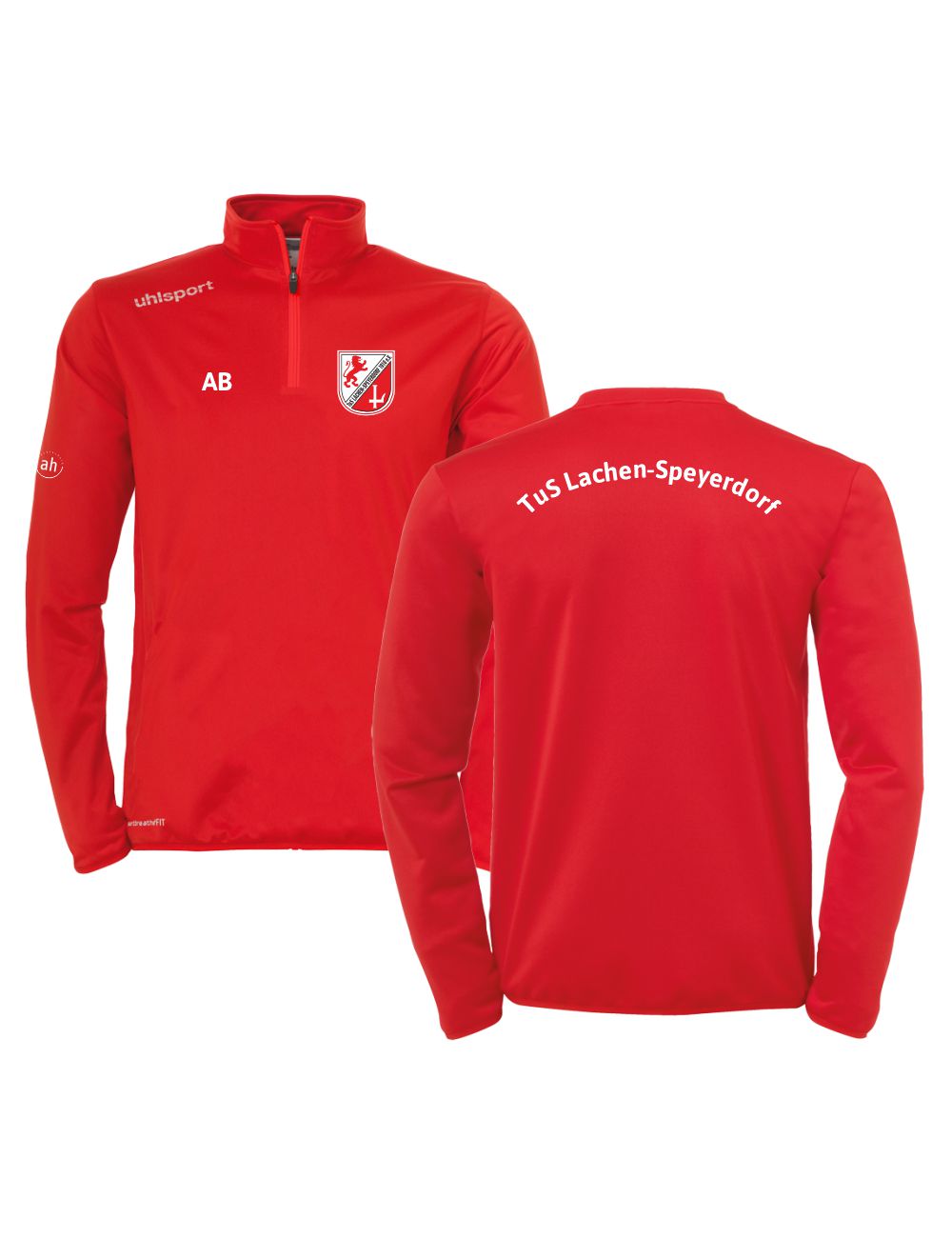 tus-lachen-speyerdorf_teamkollektion 23-24_trainingszip_rot TuS Lachen-Speyerdorf - Fussball - Jugend - 2023/2024 - Trainingszip - Unisex-Größen – Bild 1