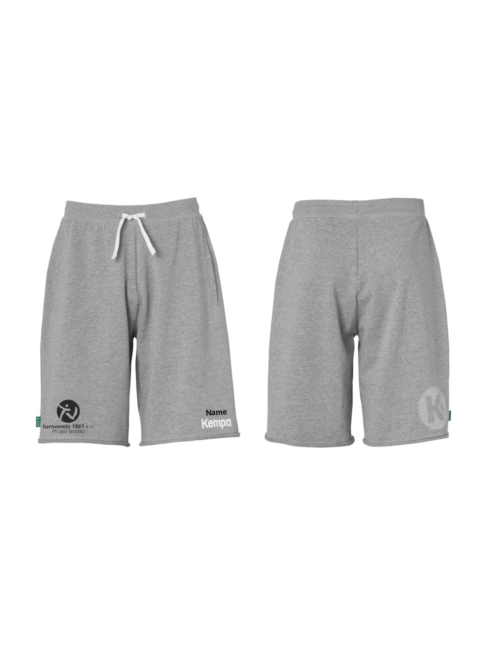 tv-landau_teamkollektion_2023-24_sweatshorts_kempa-core-26_grey Turnverein ASV Landau - Kollektion 2023 - Shorts - Kempa Core 26 - grau - Erwachsene – Bild 1