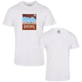 Weingut Nett - T-Shirt - Etiketten - Biking - weiß