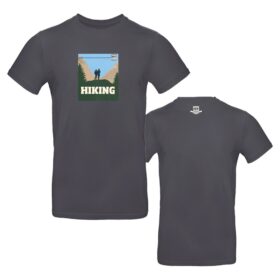 Weingut Nett - T-Shirt - Etiketten - Hiking - darkgrey