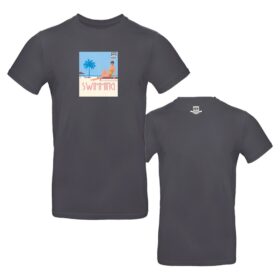 Weingut Nett - T-Shirt - Etiketten - Swimming - darkgrey