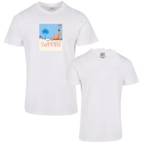Weingut Nett - T-Shirt - Etiketten - Swimming - weiß
