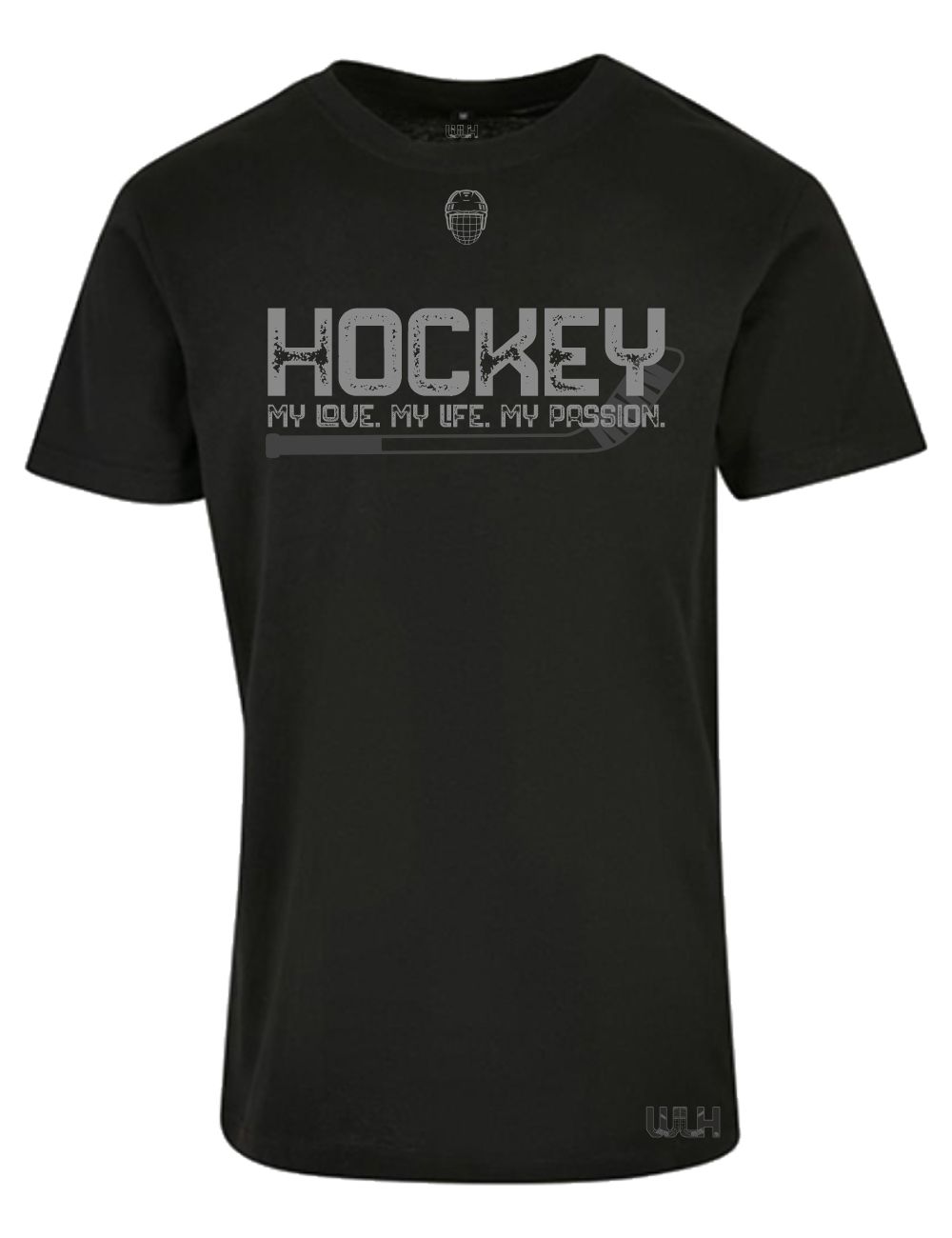 wlh_shirt_basic_helmet_black WLH - T-Shirt - Player – Bild 1