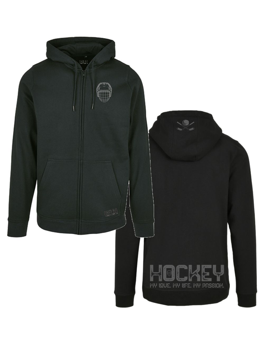 wlh_zip-jacket_helmet_black WLH - Zip-Jacke - Player – Bild 1