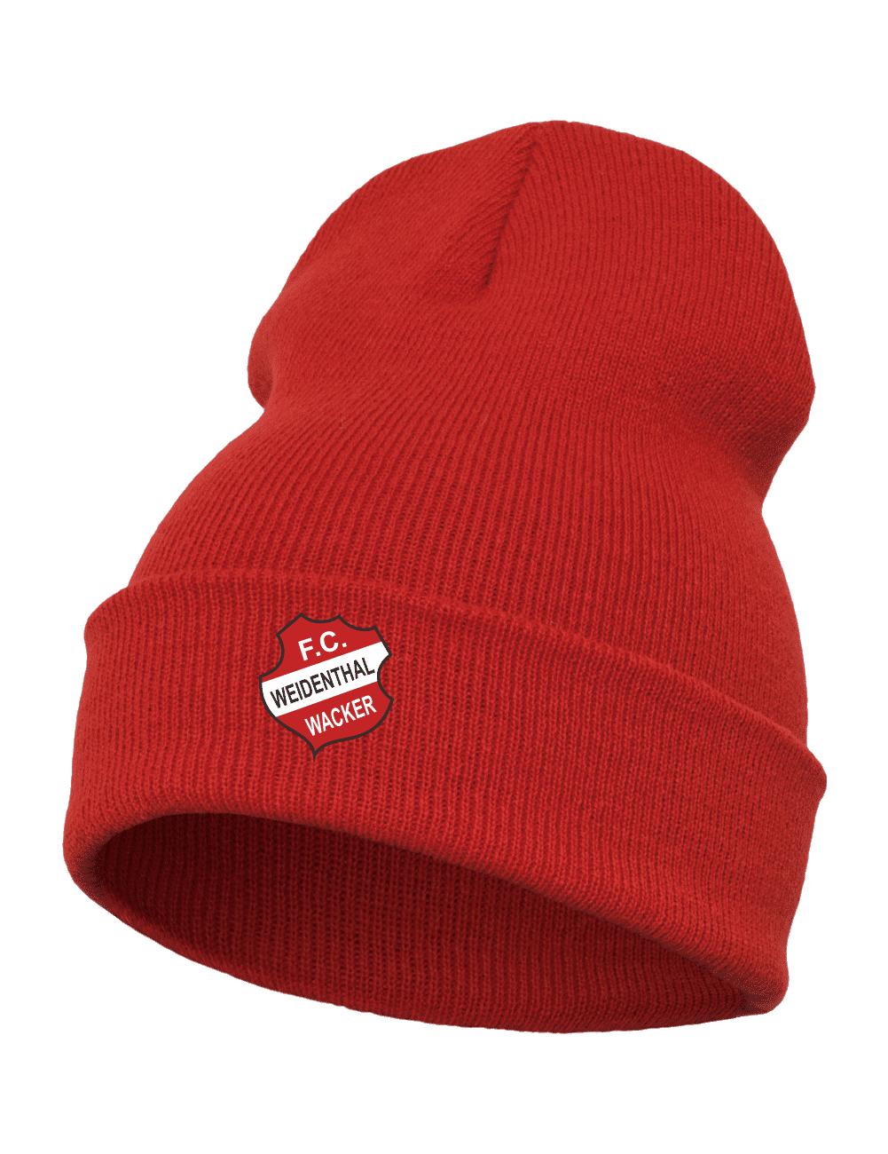 wollmuetze_fc-wacker-weidenthal_verein_red Wollmütze - Verein - FC Wacker Weidenthal – Bild 1